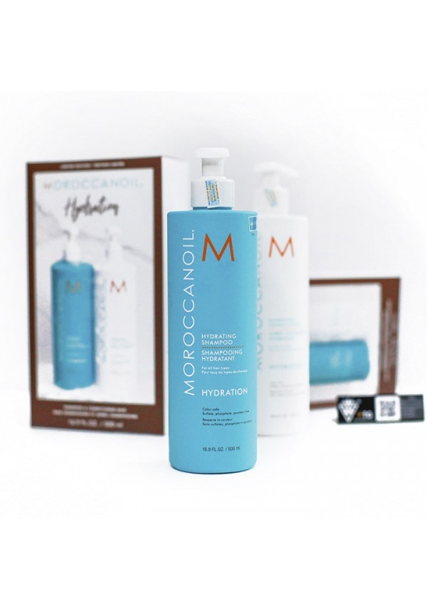 Cặp Dầu Gội Xả Moroccanoil Hydration 500ML - VTG DGM500